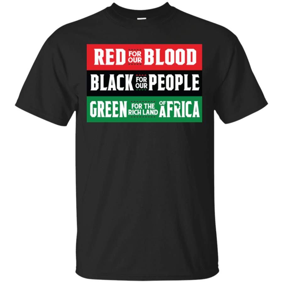 Red Black Green – Blood People Land T-shirt