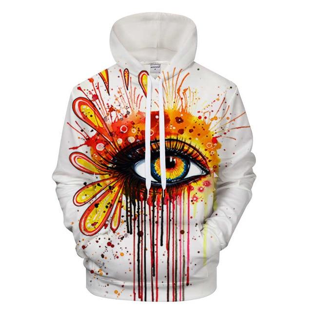 Splash of Orange Eye Hoodie