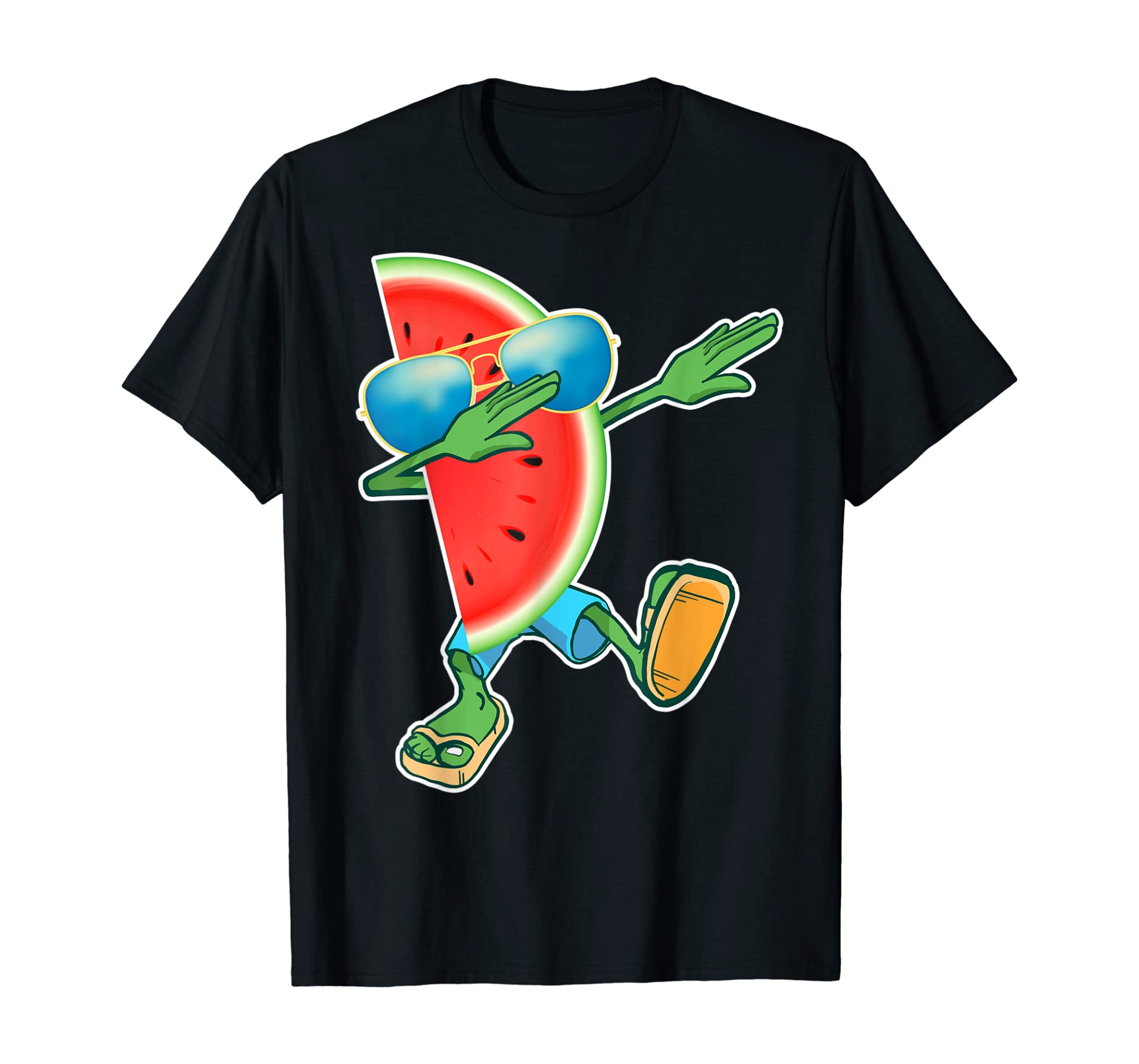 Dabbing Watermelon Tee Melon Summer Fruit Lover T-Shirt