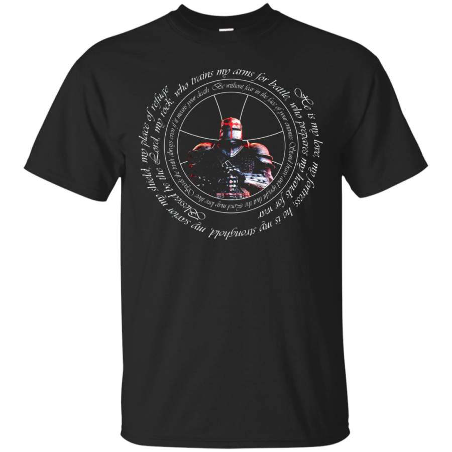 Knights Templar Oath And Prayer - The Crusader T Shirt