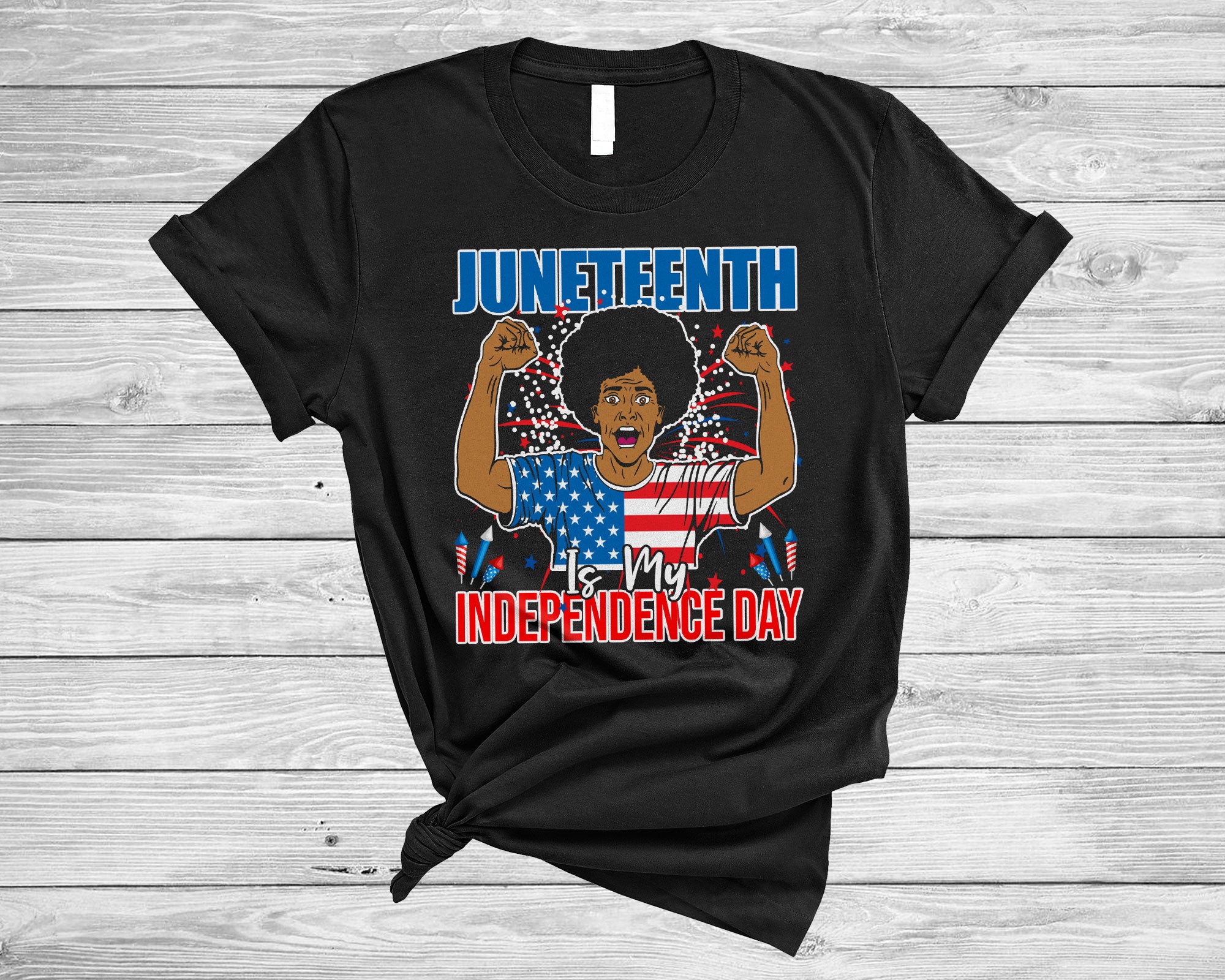 4Th Of July Juneteenth Shirt Juneteenth Is My Independence Day Cool Black Men African Afro Proud T-Shirt