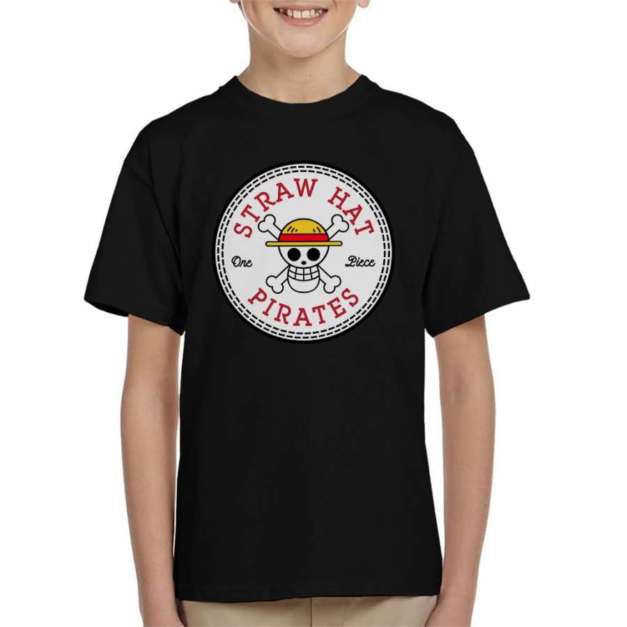 Sraw Hat Pirates One Piece Converse All Star Kid’s T-shirt