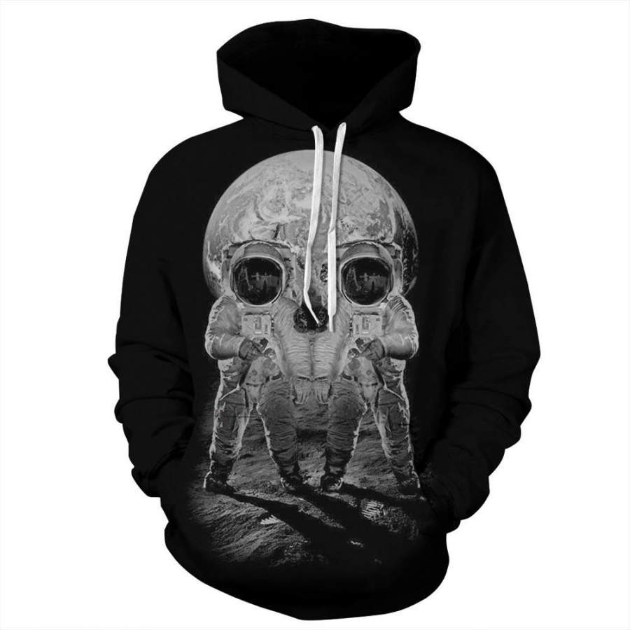 New Autumn Winter Fashion Men/women Astronaut Skull 3D Print Hoodies Couple Pullovers Sweatshirts