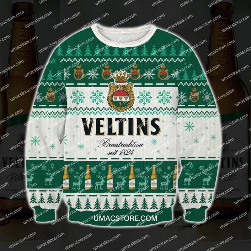 Veltins 3D Print Ugly Christmas Sweatshirt