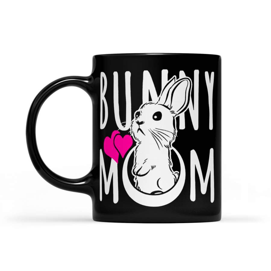 Bunny Mom – Black Mug