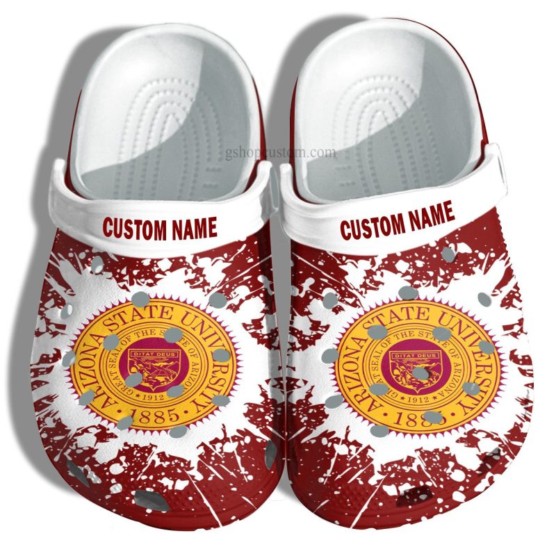 Arizona State University Graduation Gifts Croc Shoes Customize- Admission Gift Shoes