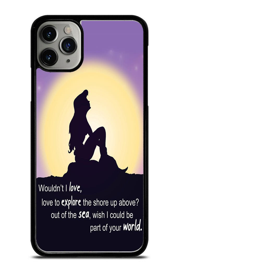 Ariel Mermaid Quotes 3D Case Phone Cases