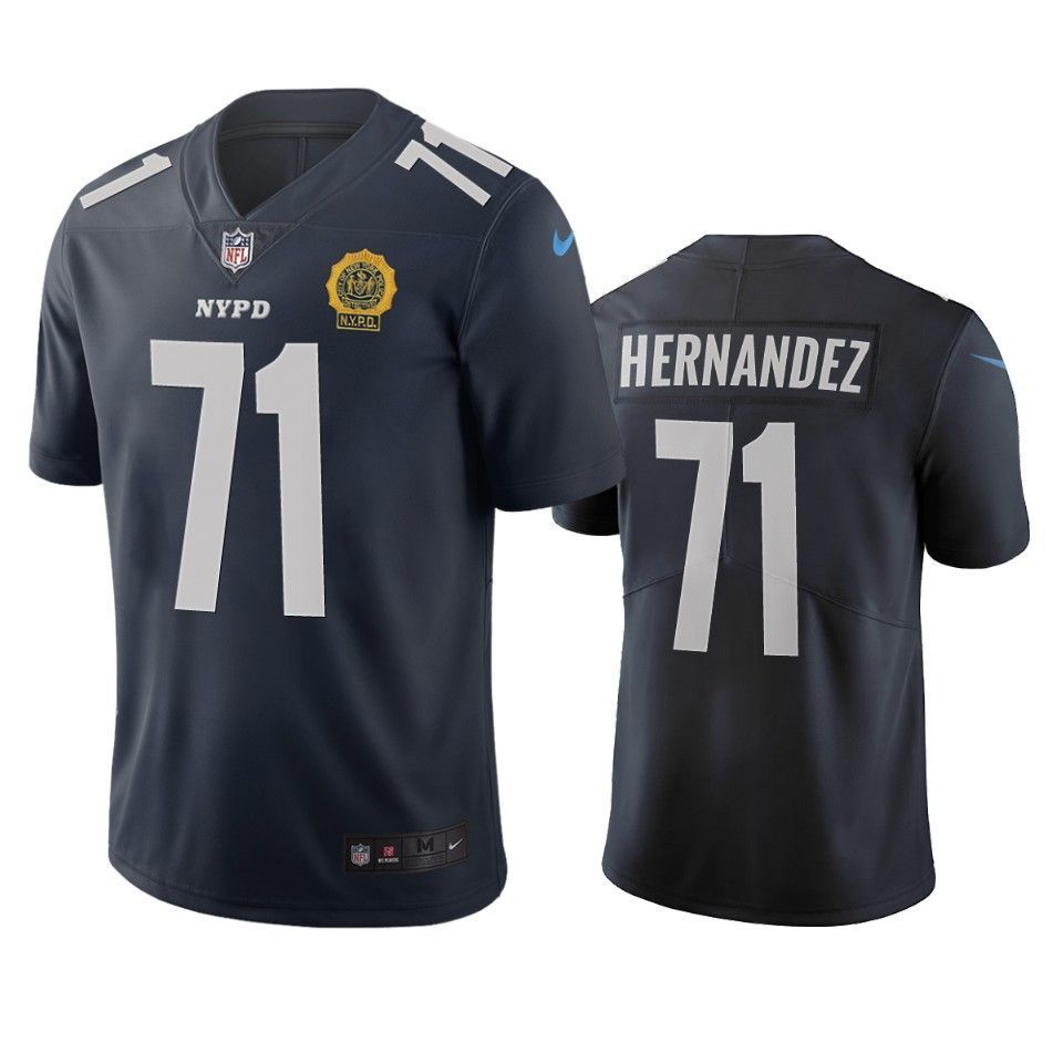 New York Giants Will Hernandez Navy City Edition Jersey