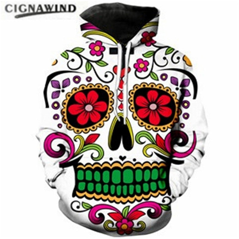 Sugar Skull Men/Women Hoodies Sweatshirts Fashion Donuink Store