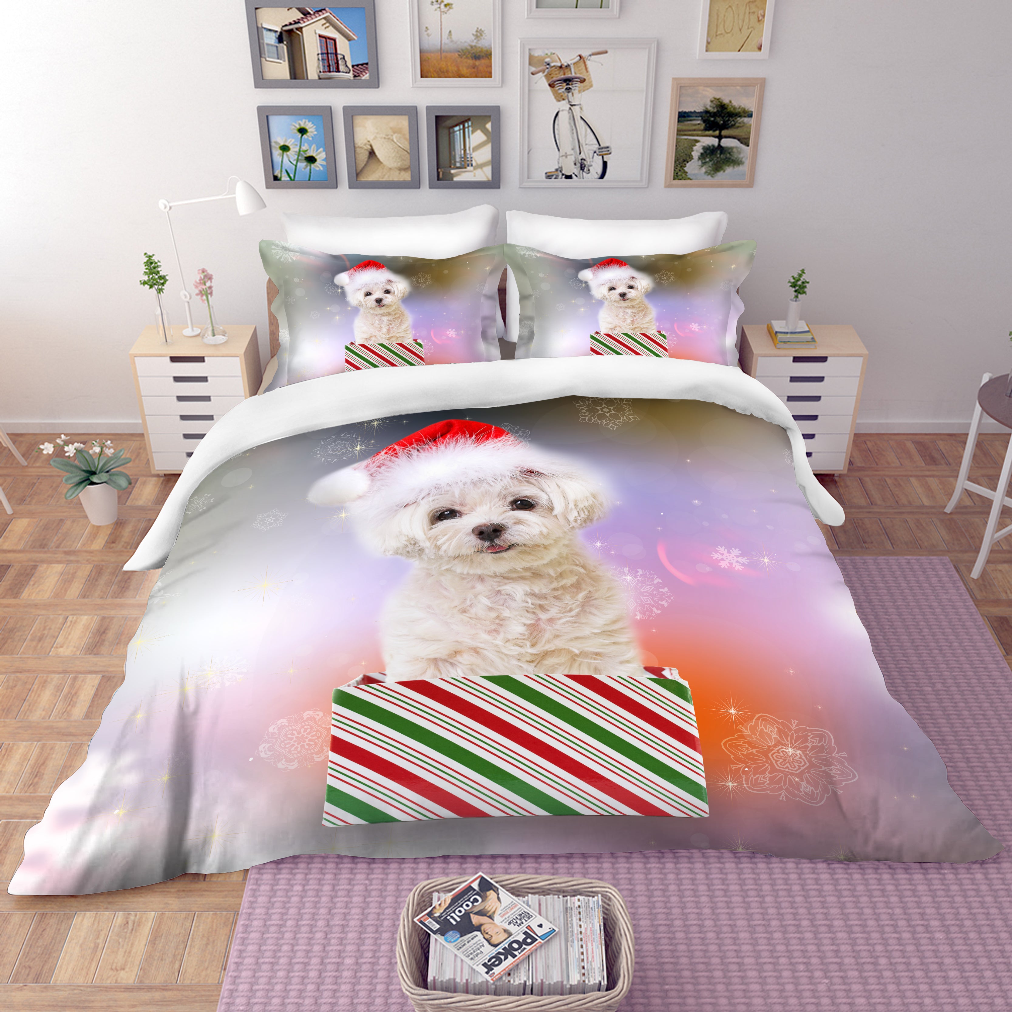 3D Puppy Dog Quilt Cover Set Bedding Set Pillowcases 10