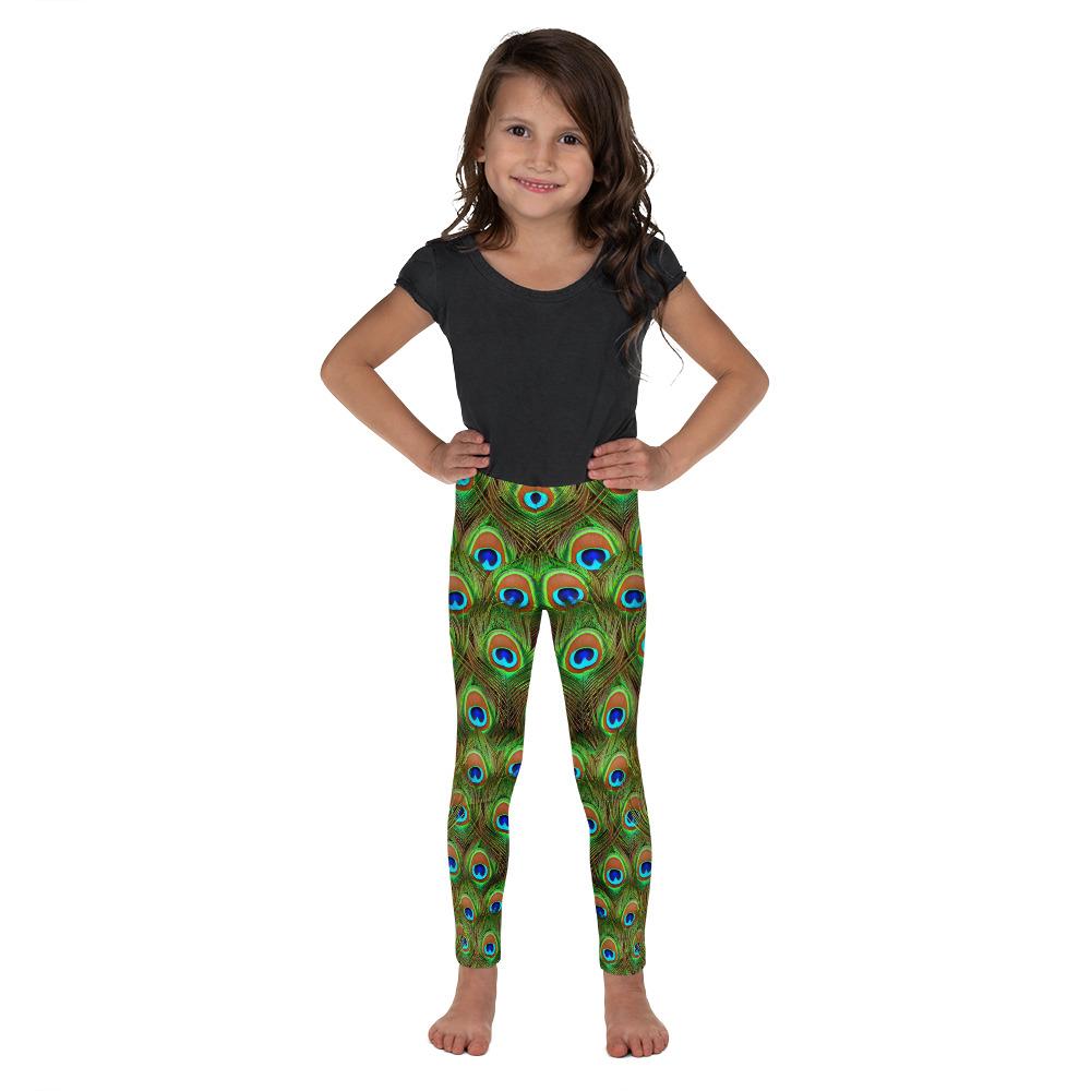 Peacock Feathered Kid’S Leggings