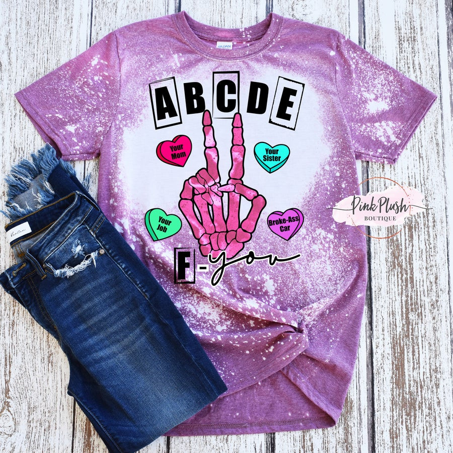 “Abcdef U” Tshirt For Him, Her, Boyfriend, Girlfriend, Wife, Husband Valentines Day Gift