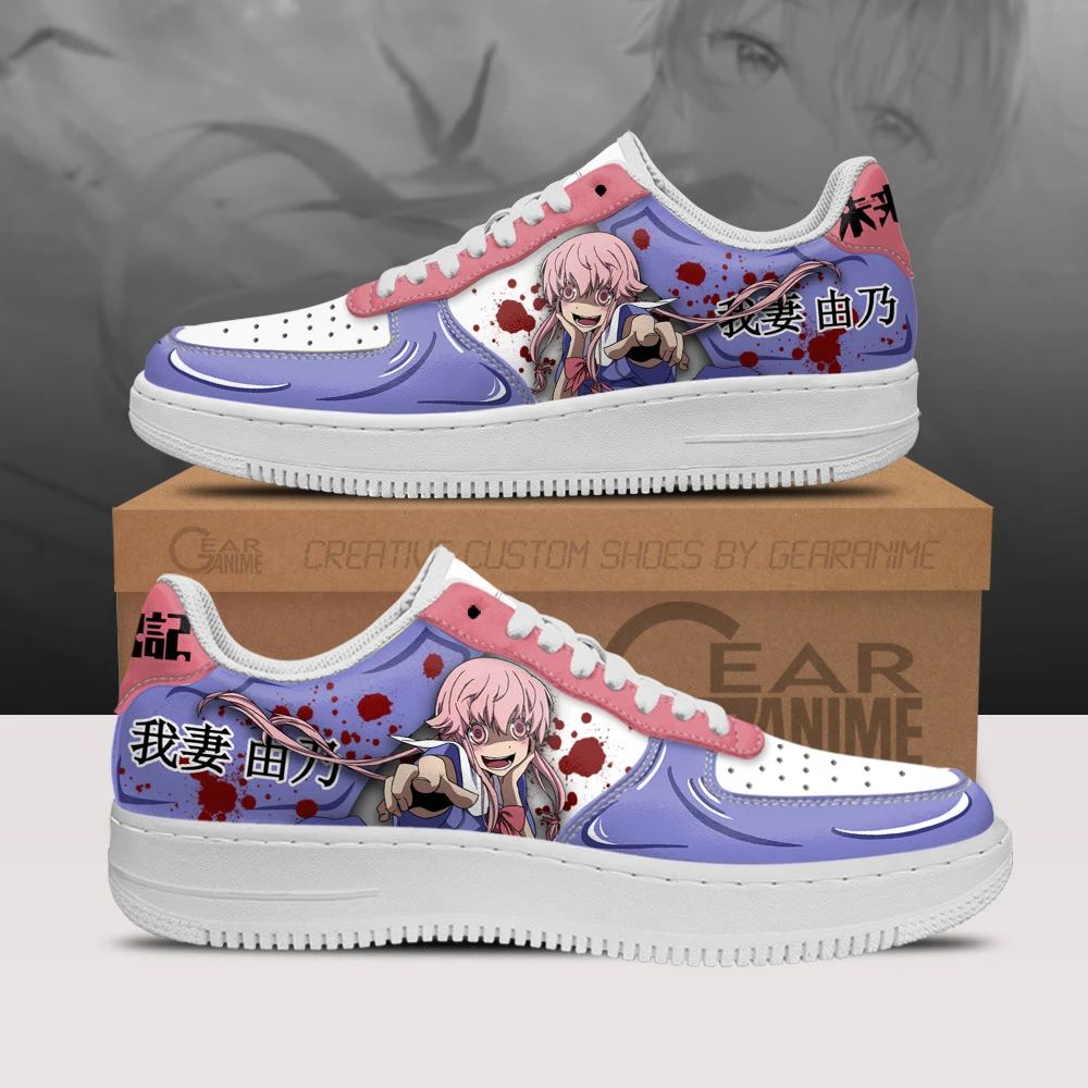 Yuno Gasai Air Sneakers Custom Anime Future Diary Shoes Unisex Men Women