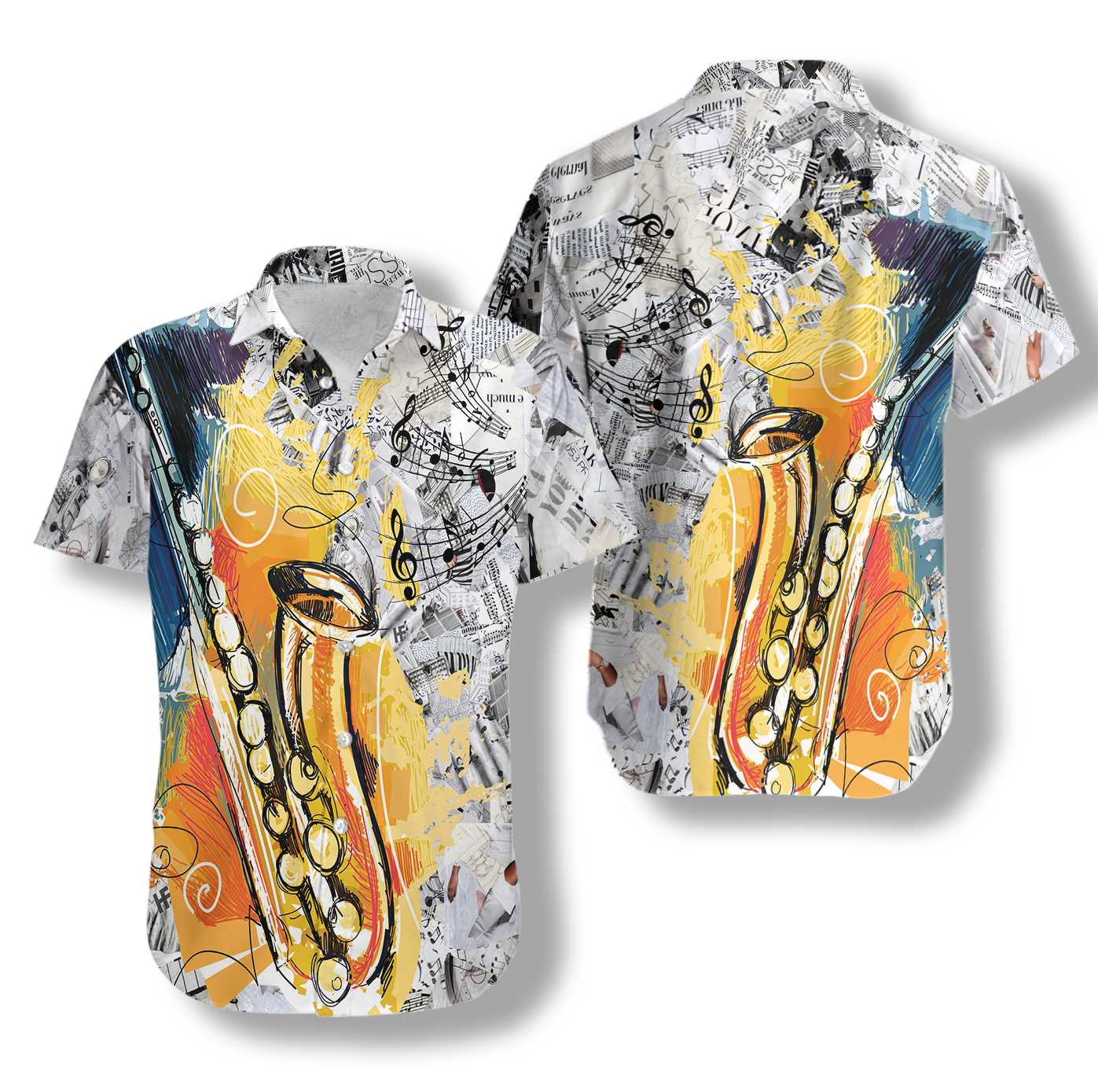 Play With Music Saxophone Shirt Hawaii Ha43962