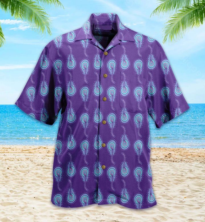 Peacock Purple Hawaii Shirt Ha79882