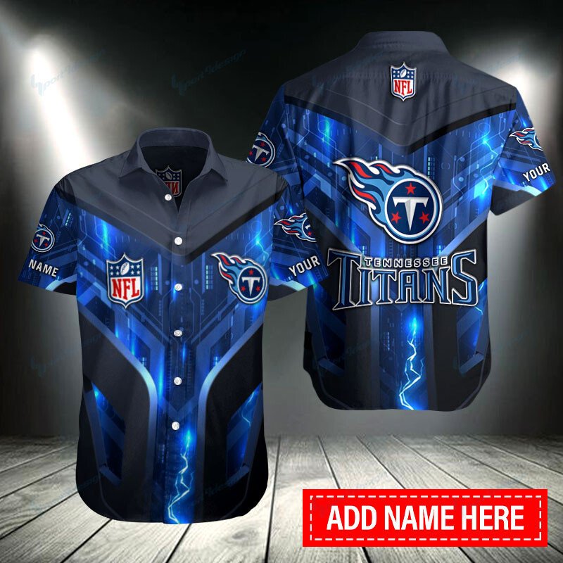 Tennessee Titans Personalized Button Shirt Bb156