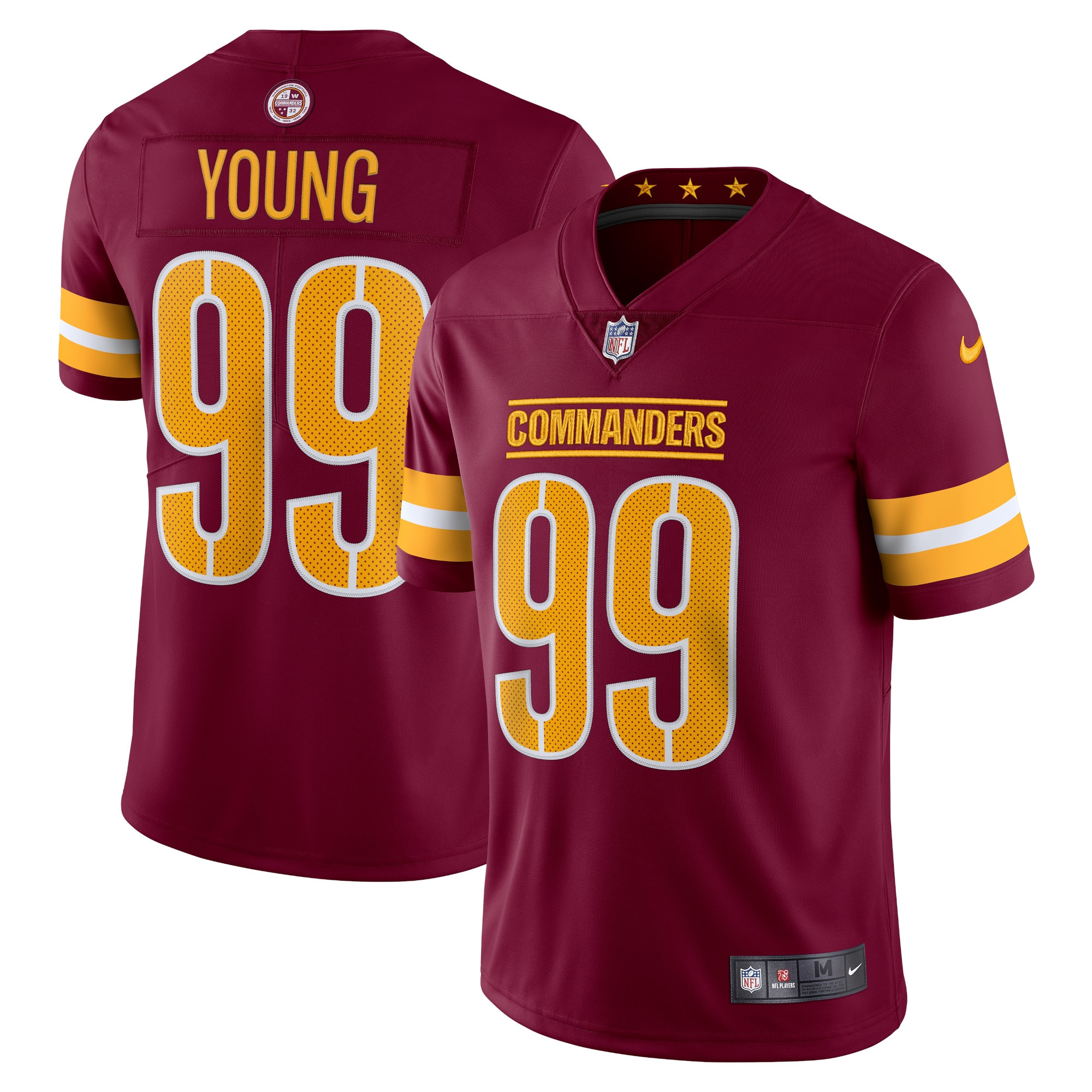 Chase Young Washington Commanders Vapor Limited Jersey Burgundy NFL