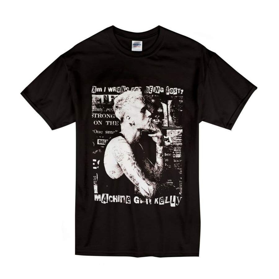 Machine Gun Kelly Magazine Slevee T-Shirt Size S-3XL Black Color