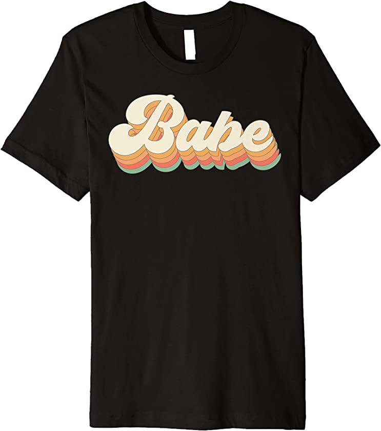 Vintage Retro Babe Bridal Bachelorette Party Matching Gift Premium T-Shirt