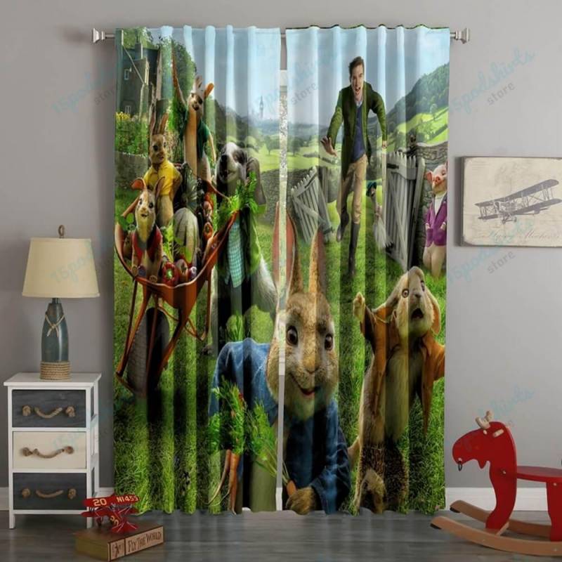 3D Printed Peter Rabbit Style Custom Living Room Curtains