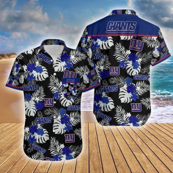 Hawaiian Shirt Island New York Giants Summer Button Up Ha28561