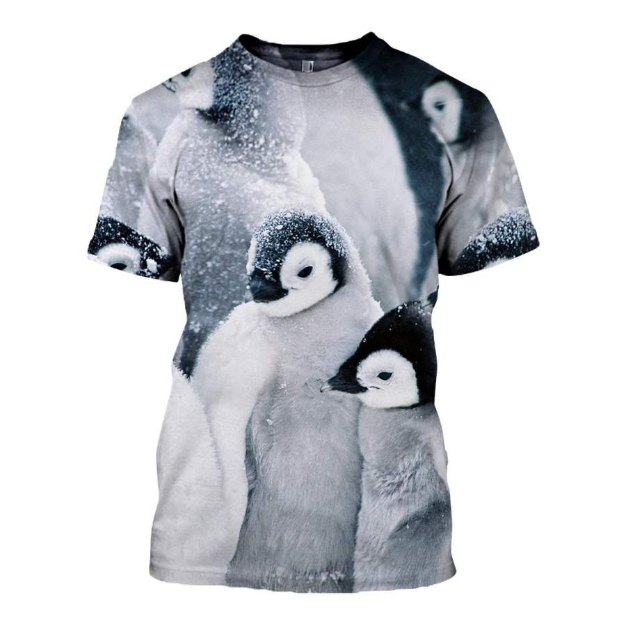 3D All Over Printed Penguin T Shirt Hoodie 151209