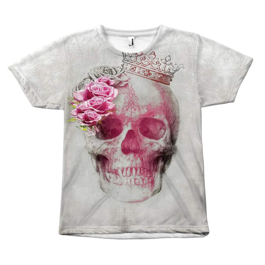 Skull Queen Rose All-Over Printed T-Shirt