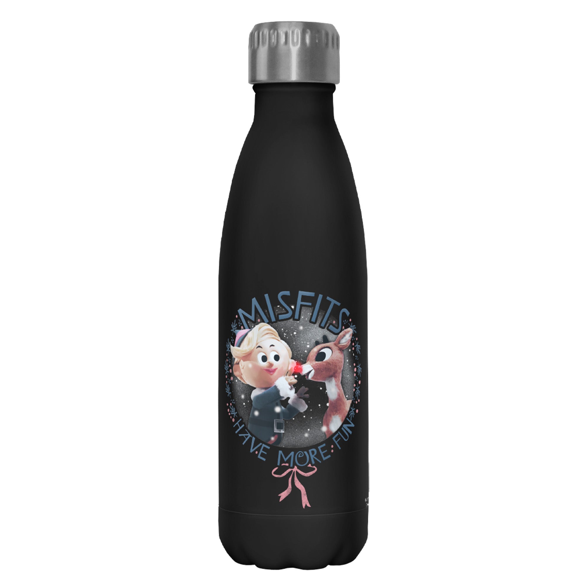 Rudolph The Red-Nosed Reindeer  Misfits Have More Fun  Stainless Steel Water Bottle