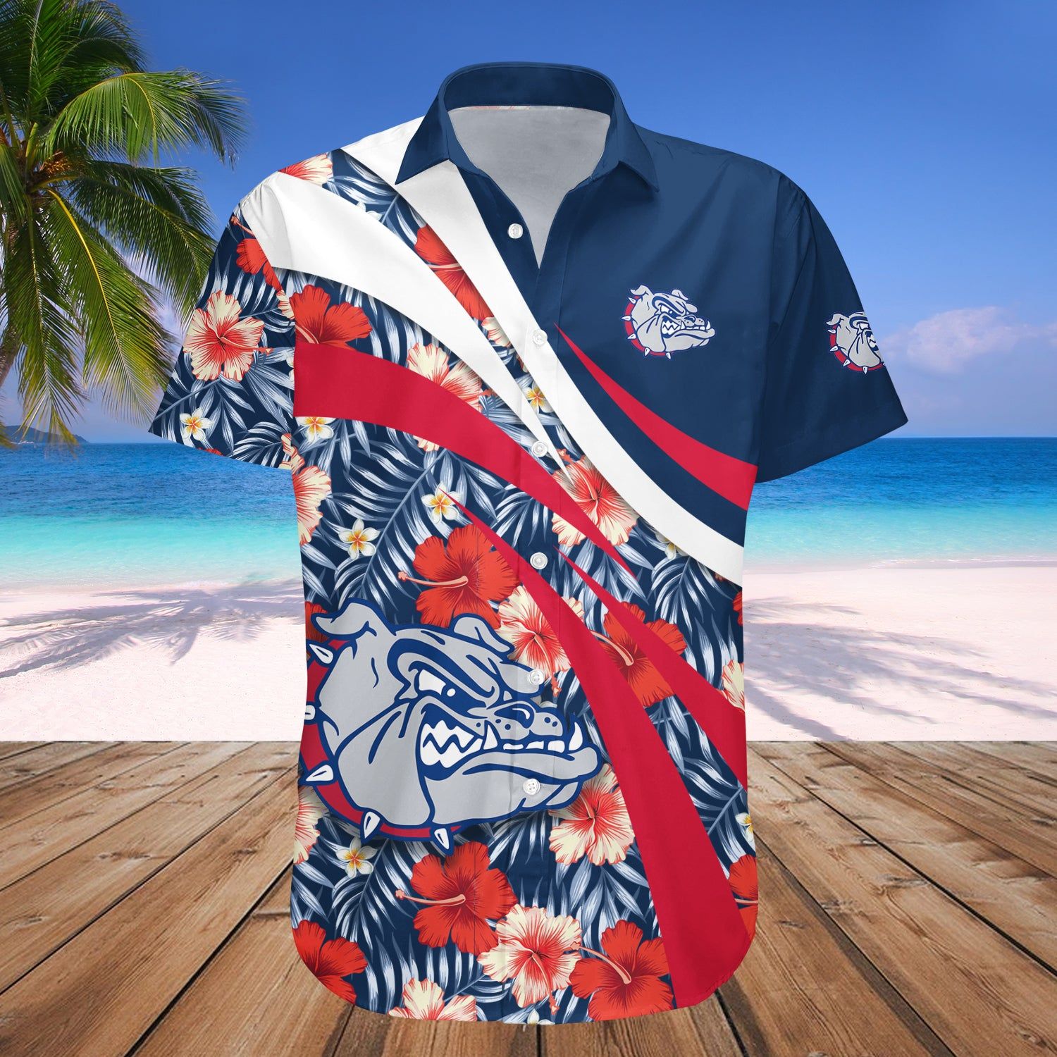 Gonzaga Bulldogs Hawaii Shirt Hibiscus Sport Style – NCAA