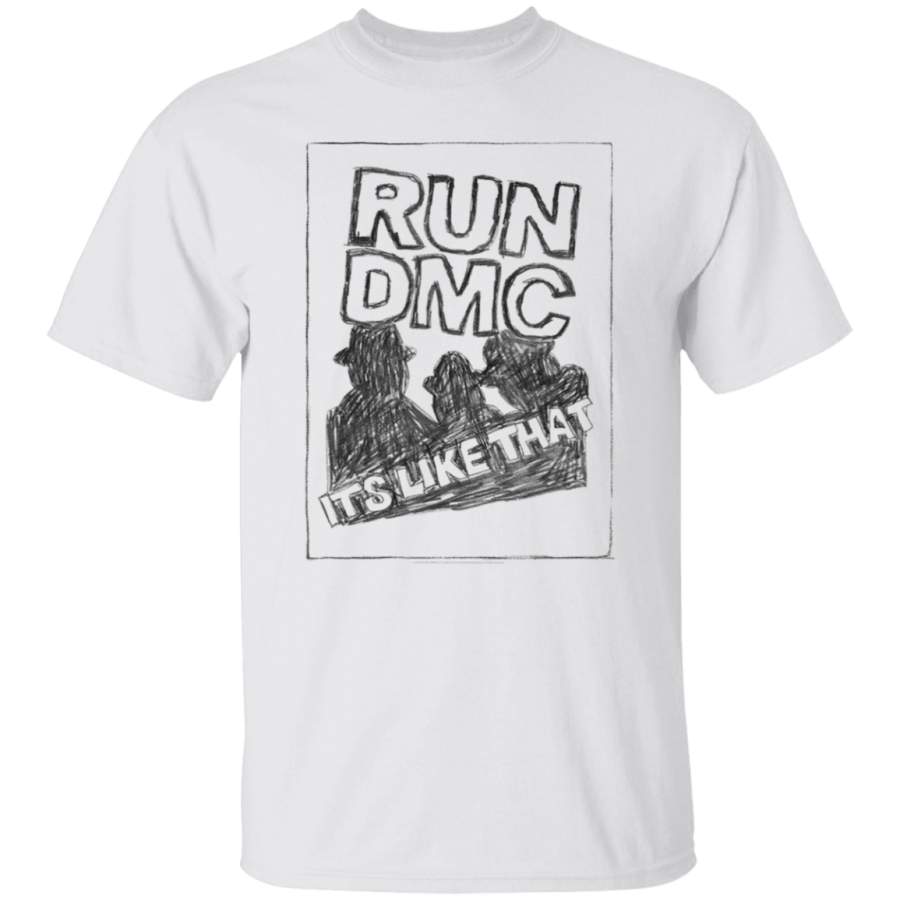 Run DMC Official Its Like That Sketch TShirt