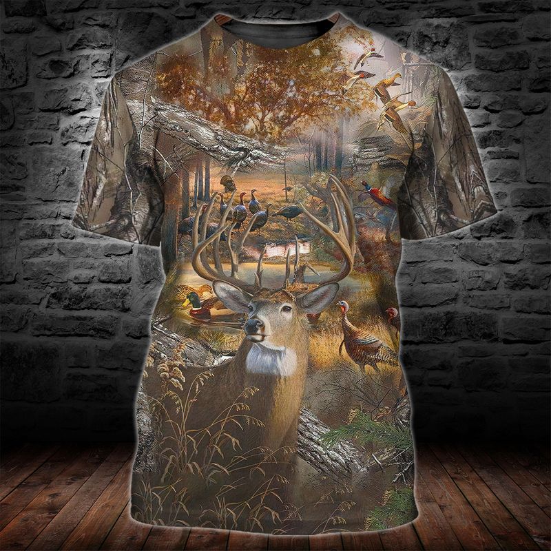 Animal Hunting 3D All Over Print Shirts Gift For Hunter 3D Tshirt