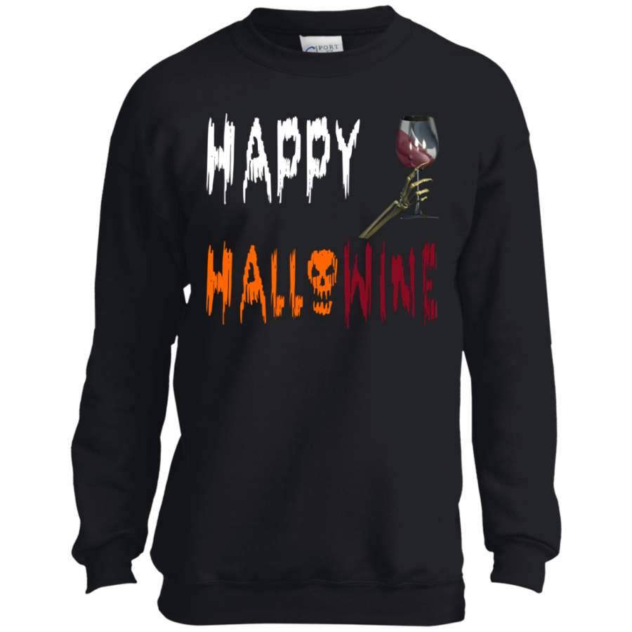 Halloween, Happy Hallow Wine, gifts Youth LS shirt/Sweatshirt/Hoodie