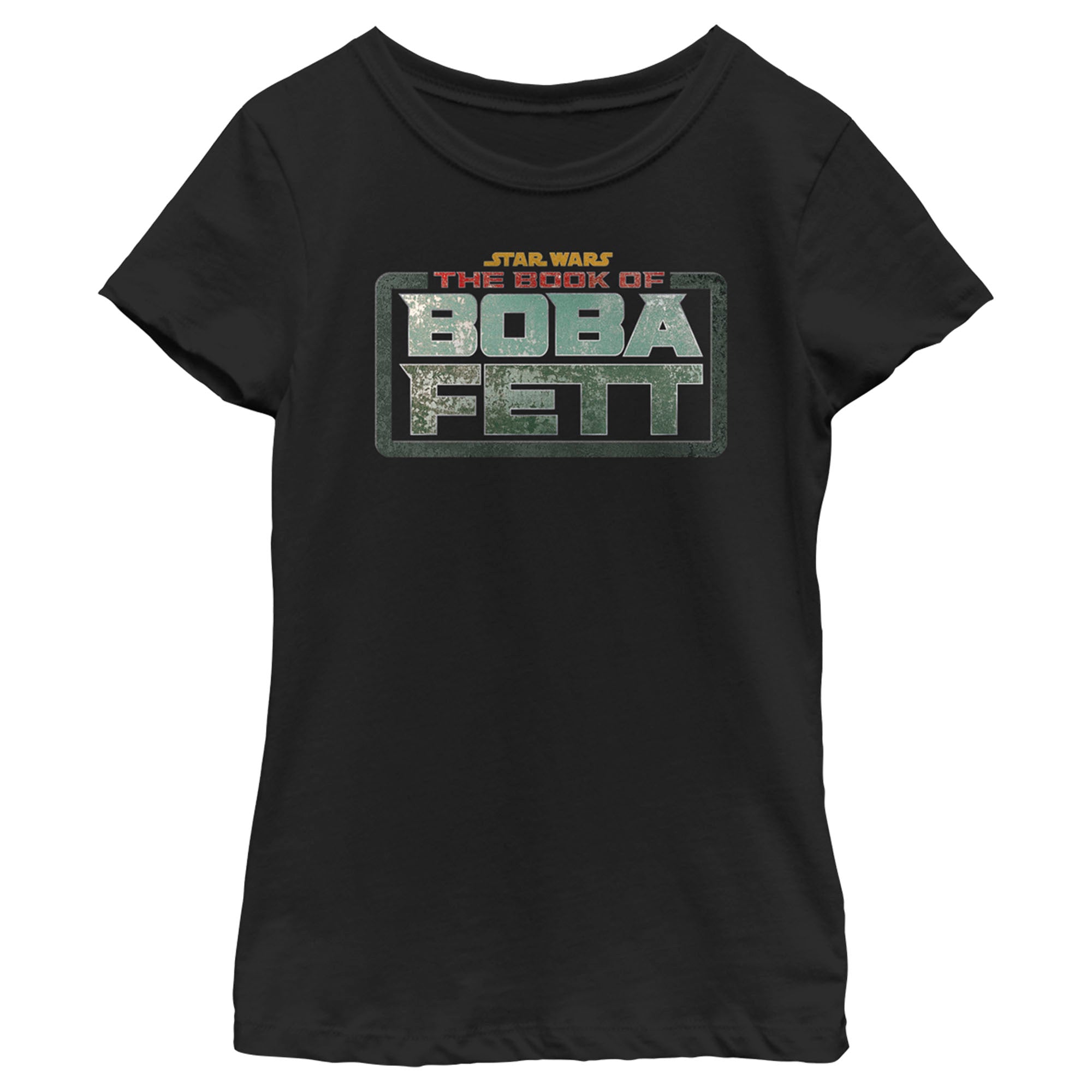 The Book Of Boba Fett Girl’S Distressed Logo  T-Shirt