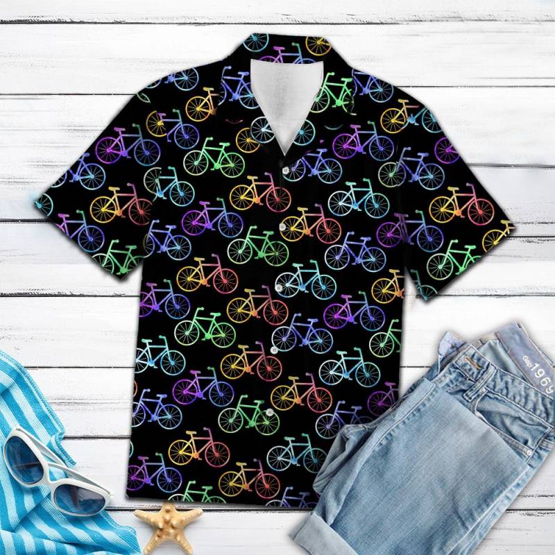 Bicycle Colorful Hawaii Shirt Ha64495