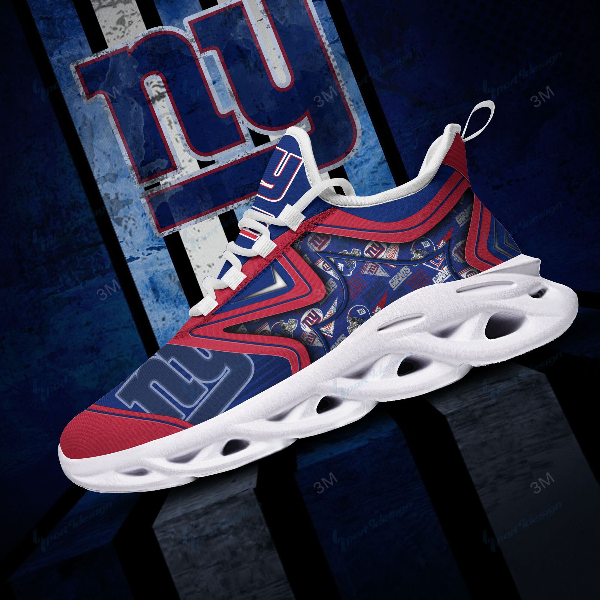 New York Giants Yezy Running Sneakers Bg907