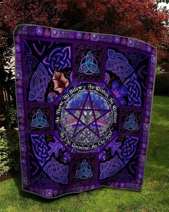 Awesome Tree Of Life Wicca Magic Blanket Gift For Magic Lover Birthday Gift Home Decor Bedding Couch Sofa Soft And Comfy Cozy