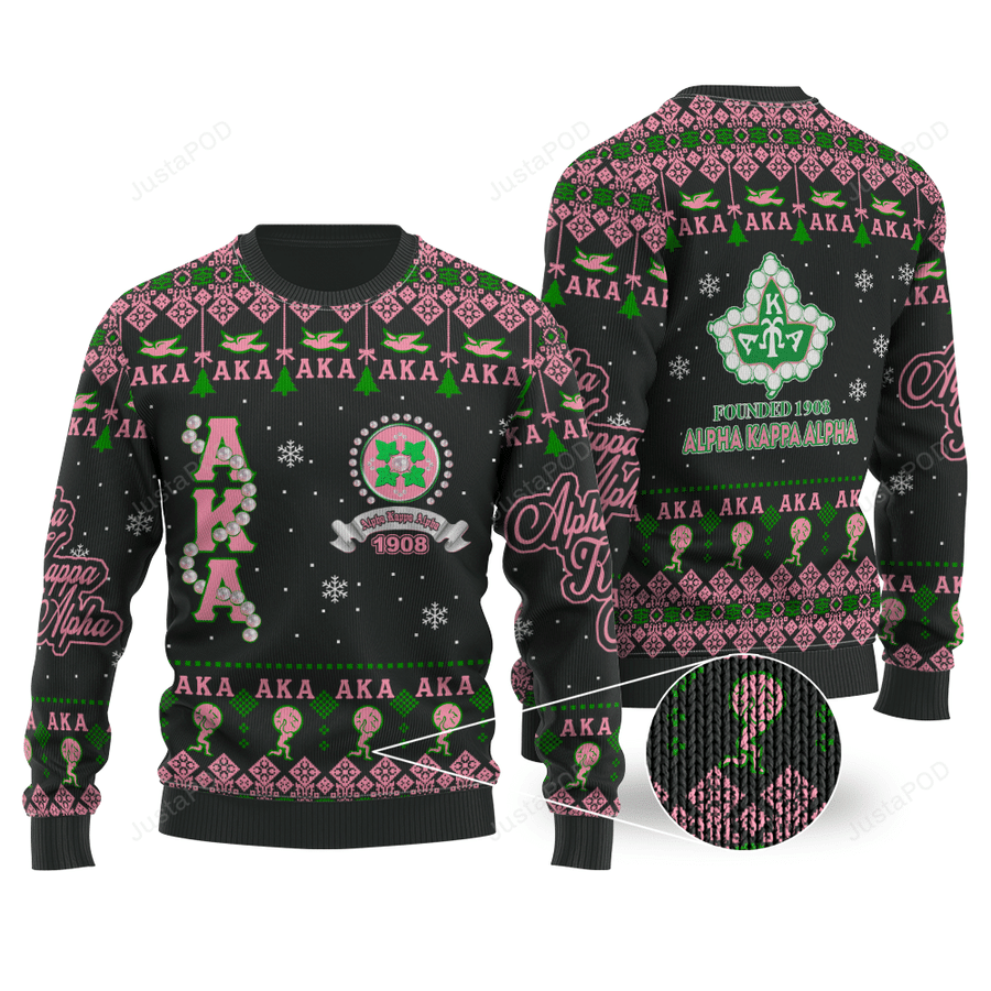 Alpha Kappa Alpha Aka Christmas Sweater