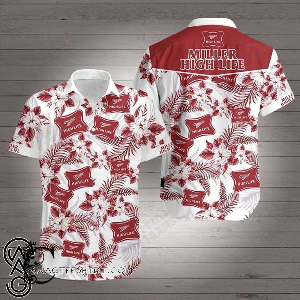 Beach Shirt Miller High Life Hawaiian Shirt- Chillicothemall