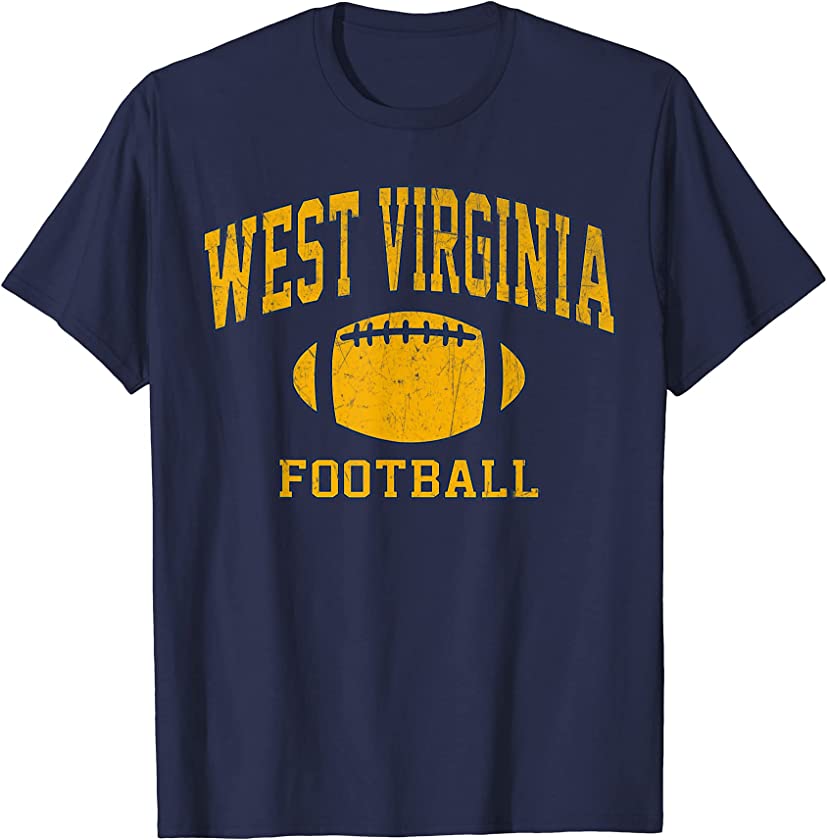 West Virginia Football WV vintage Athletic style gift T-Shirt