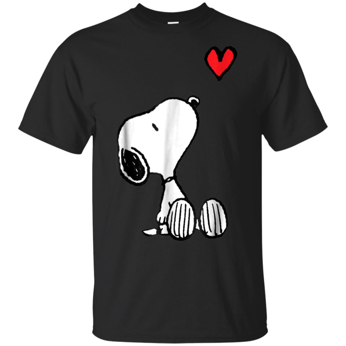 Peanuts Heart Sitting Snoopy T-Shirt - EmprintsTOP