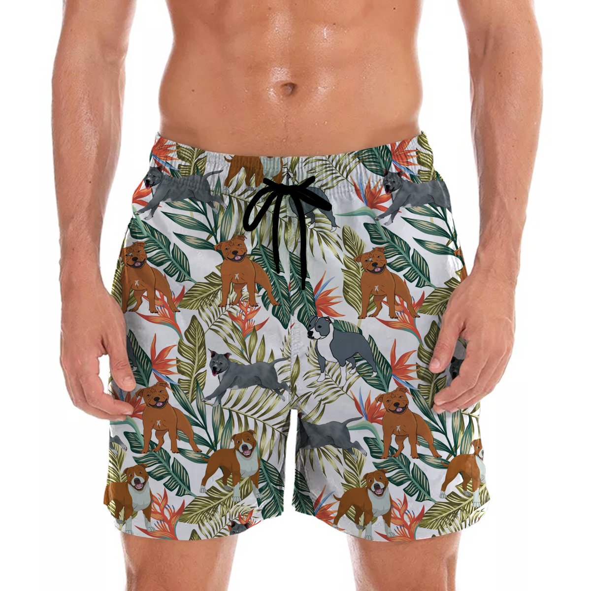 Staffordshire Bull Terrier Hawaii Shorts Ha61259