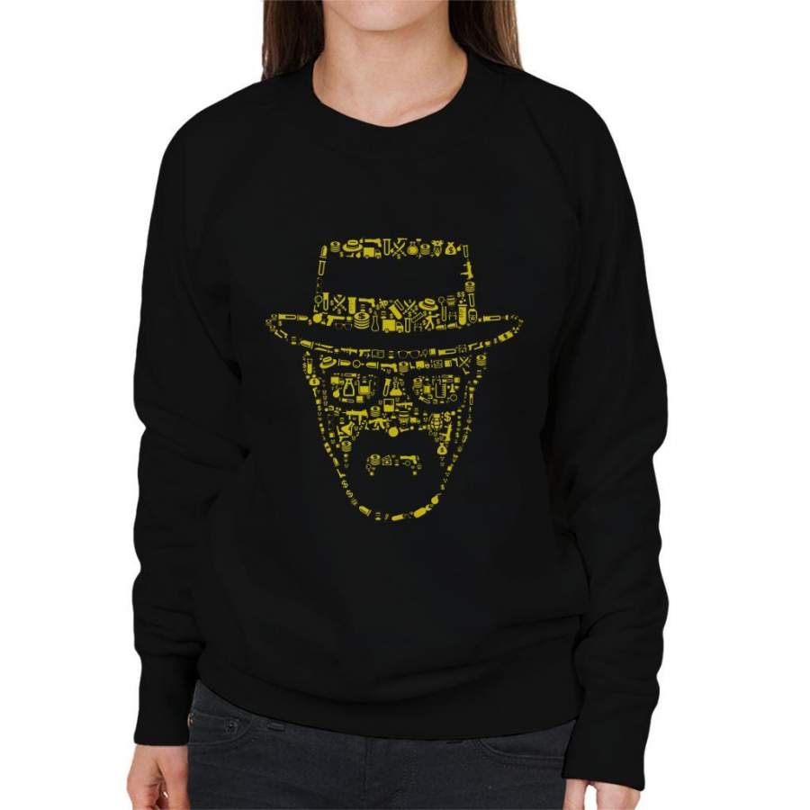 Breaking Bad Heisenberg Collage Women’s Sweatshirt