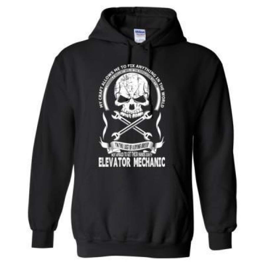 AGR I Am The Last Of The Dying Breed Not Afraid To Get Their Hands Dirty Elevator Mechanic – Heavy Blend™ Hooded Sweatshirt