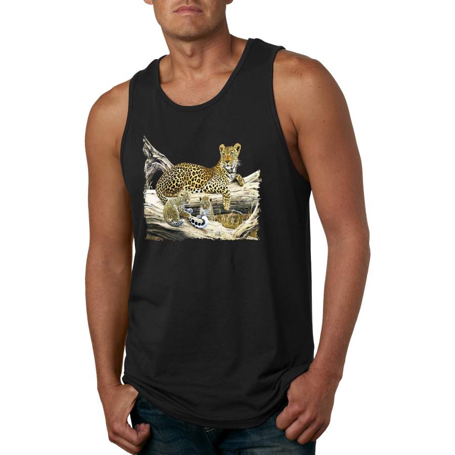 Wild Forest Spotted Cheetah Family Animal Lover Graphic Tank Top