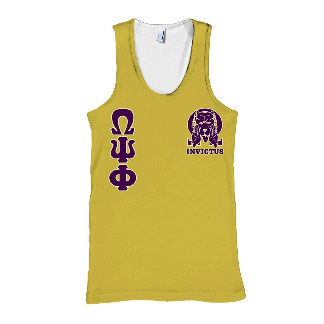 Fraternity Tank Top – Omega Psi Phi Invictus Bulldog Tank Top