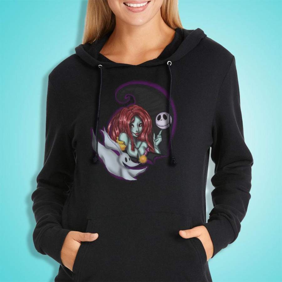 Nightmare Before Christmas Sally And Jack Women’S Hoodie