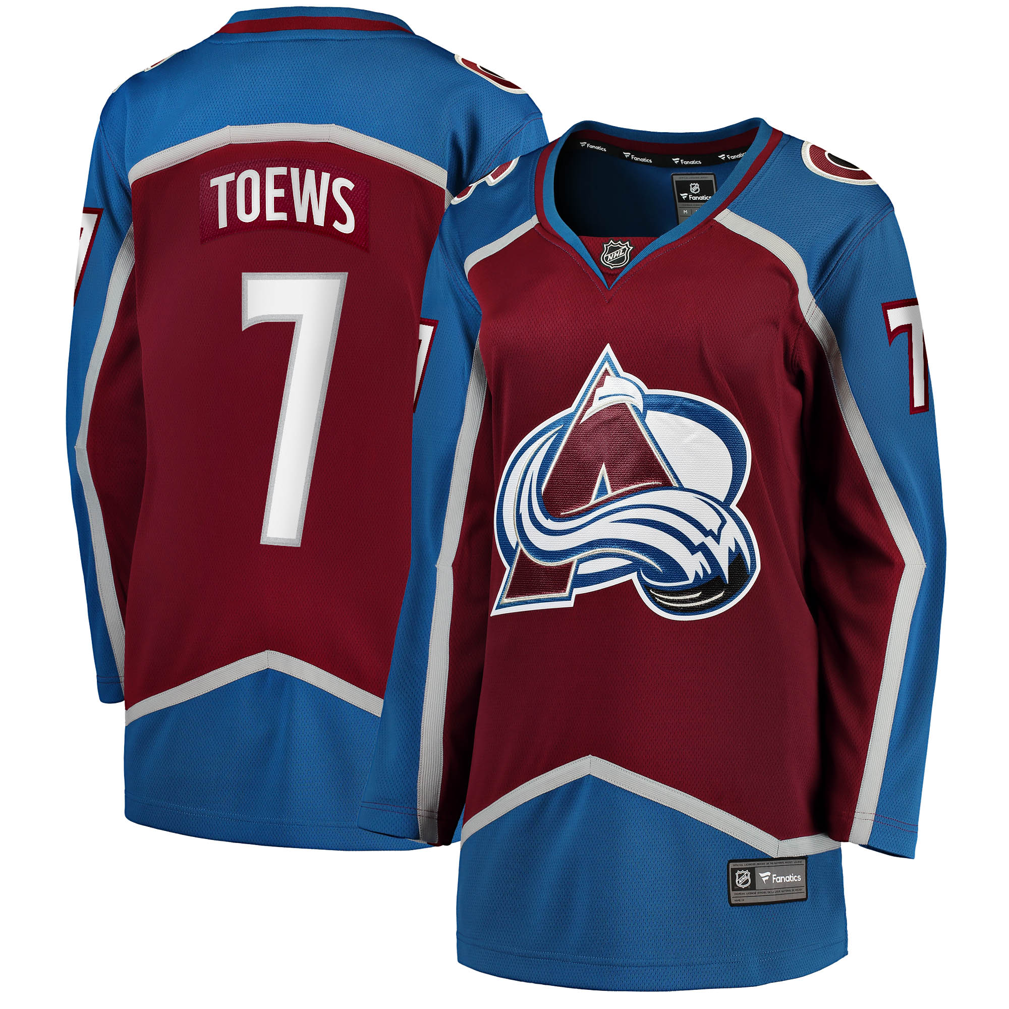 Devon Toews Colorado Avalanche Branded Women's Home Breakaway Player Jersey – Burgundy