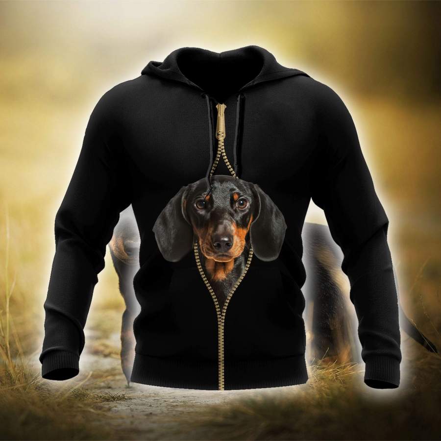 3D Dachshund Love Dog Mom Unisex Shirts