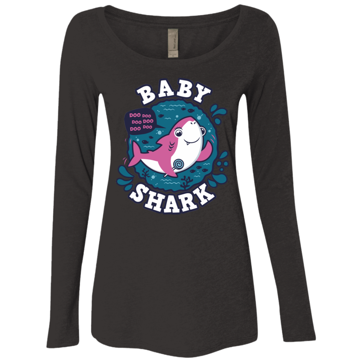 Shark Family Trazo – Baby Girl Women’S Triblend Long Sleeve Shirt