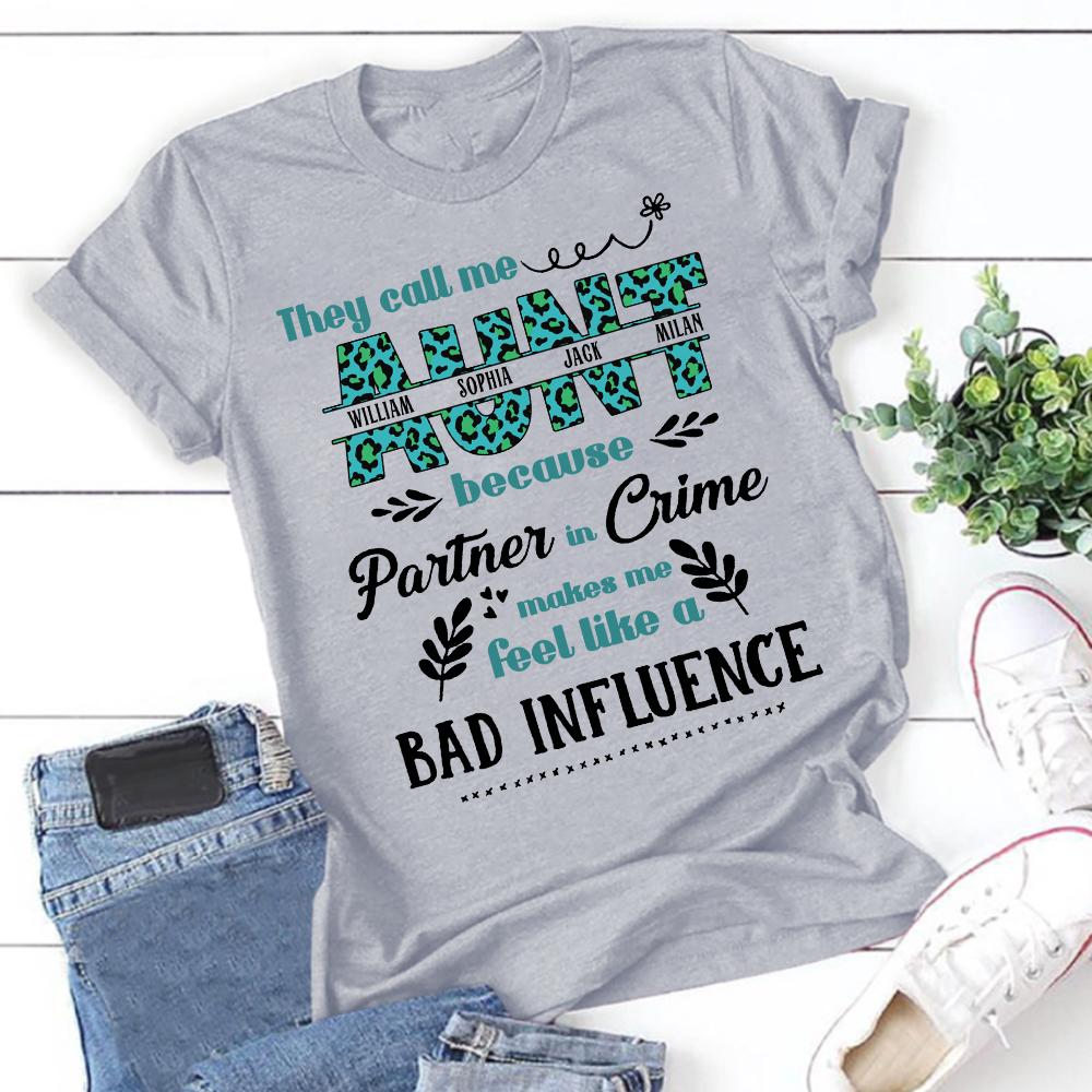 Apayprint – They Call Me Aunt | Personalized T-Shirt